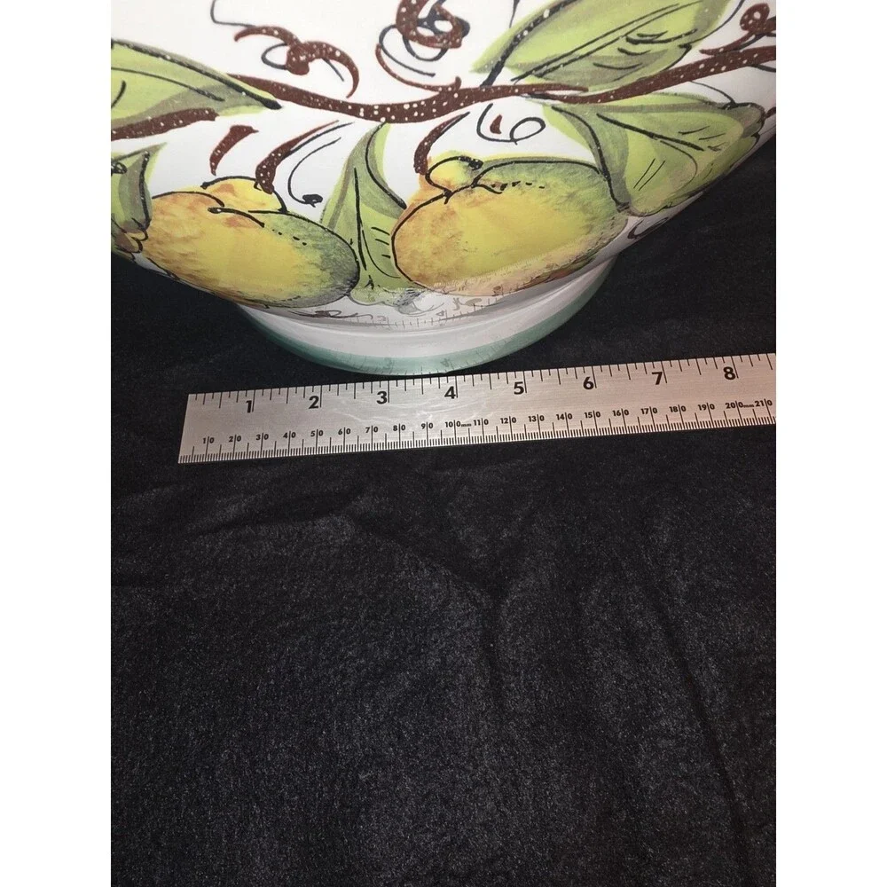 Italian Pottery Console Bowl Ceramica Toscana Maestri Artigiani Italiani‎ Lemons
